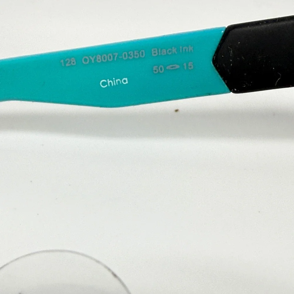 Oakley Shifter‎ XS OY8007-0350 Black Ink Cyan Blue Eyeglasses 50-15-128 21927